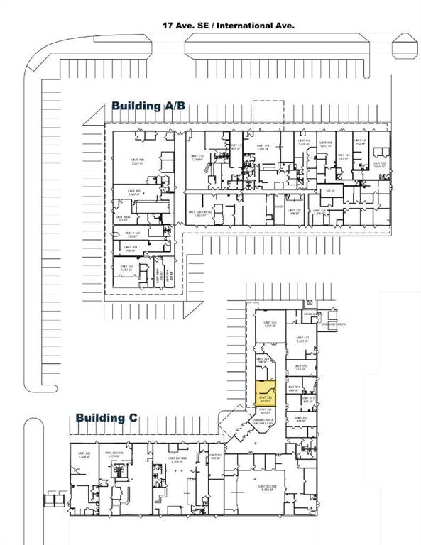 Fifth View of Building C - 321, 4909 17 Avenue SE, Forest Lawn, Calgary, Alberta, T2A 0V5