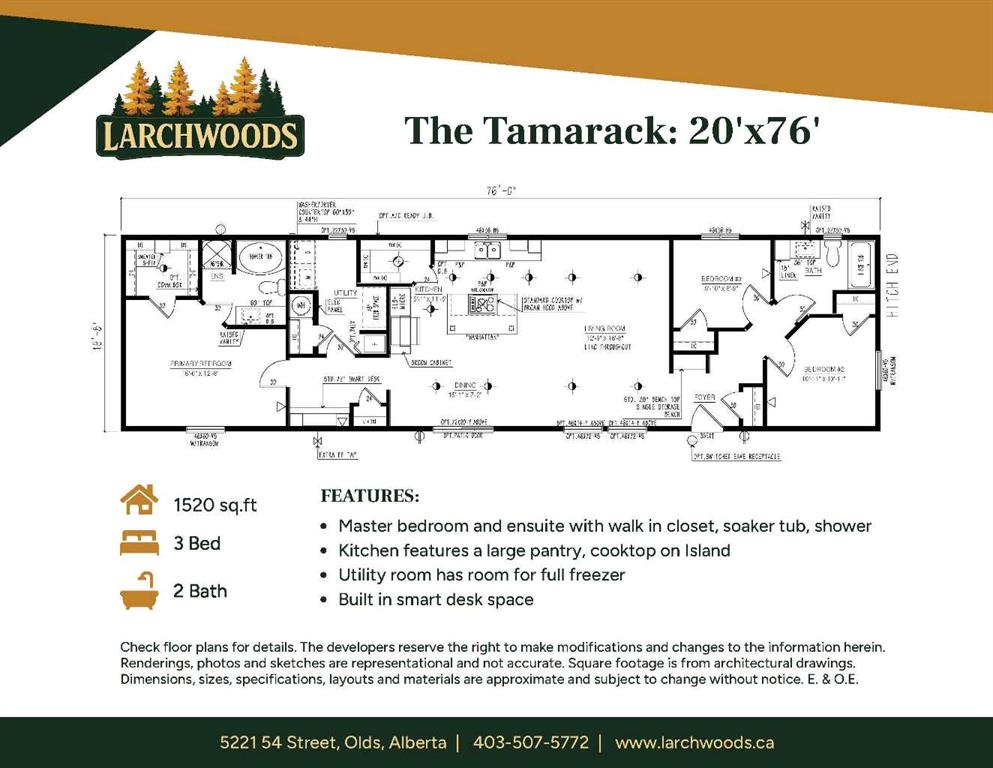 Third View of 22 Tamarack Lane  , NONE, Olds, Alberta, T4H0B1
