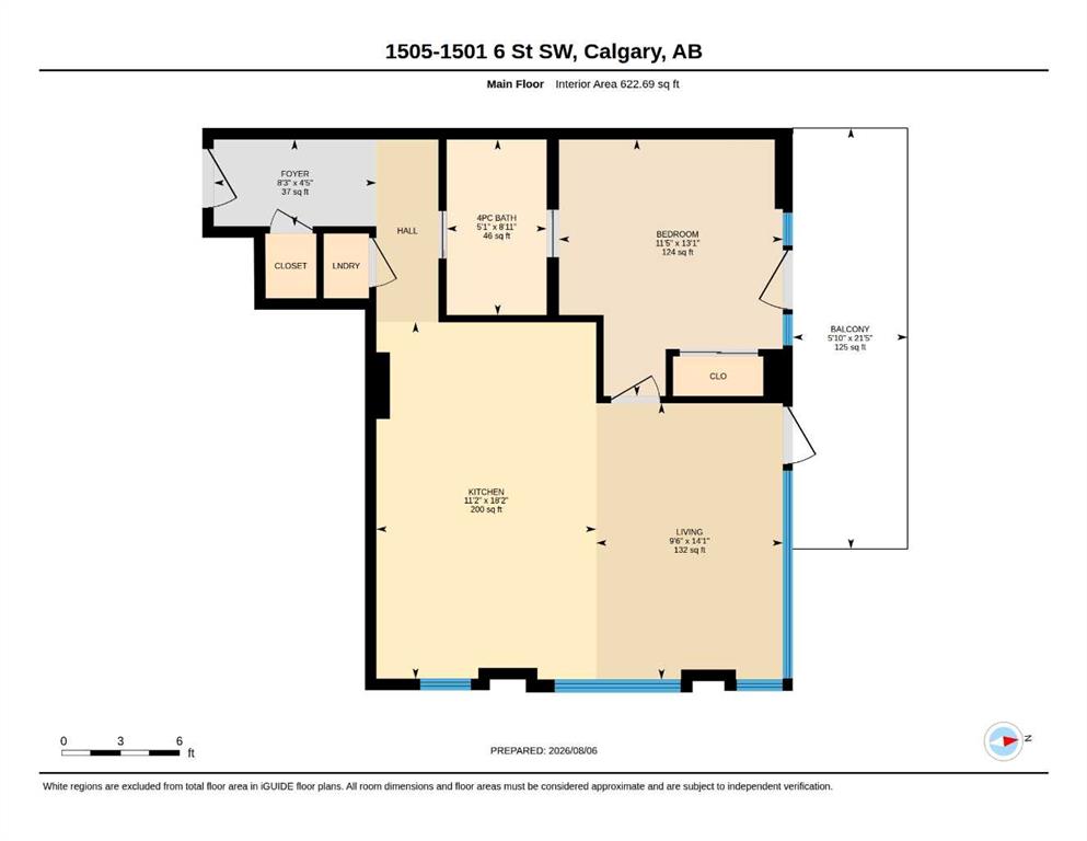 Fourth View of 1505, 1501 6 Street SW, Beltline, Calgary, Alberta, T2R 0Z7