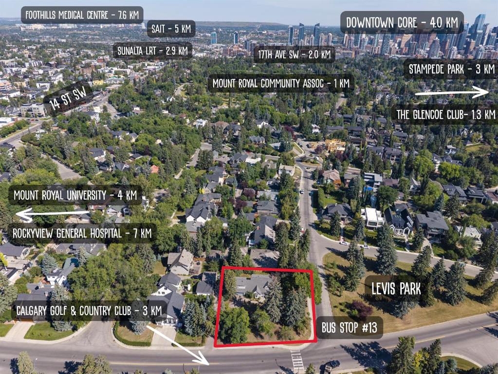 Third View of 1302 Council Way SW, Upper Mount Royal, Calgary, Alberta, T2T 1X7