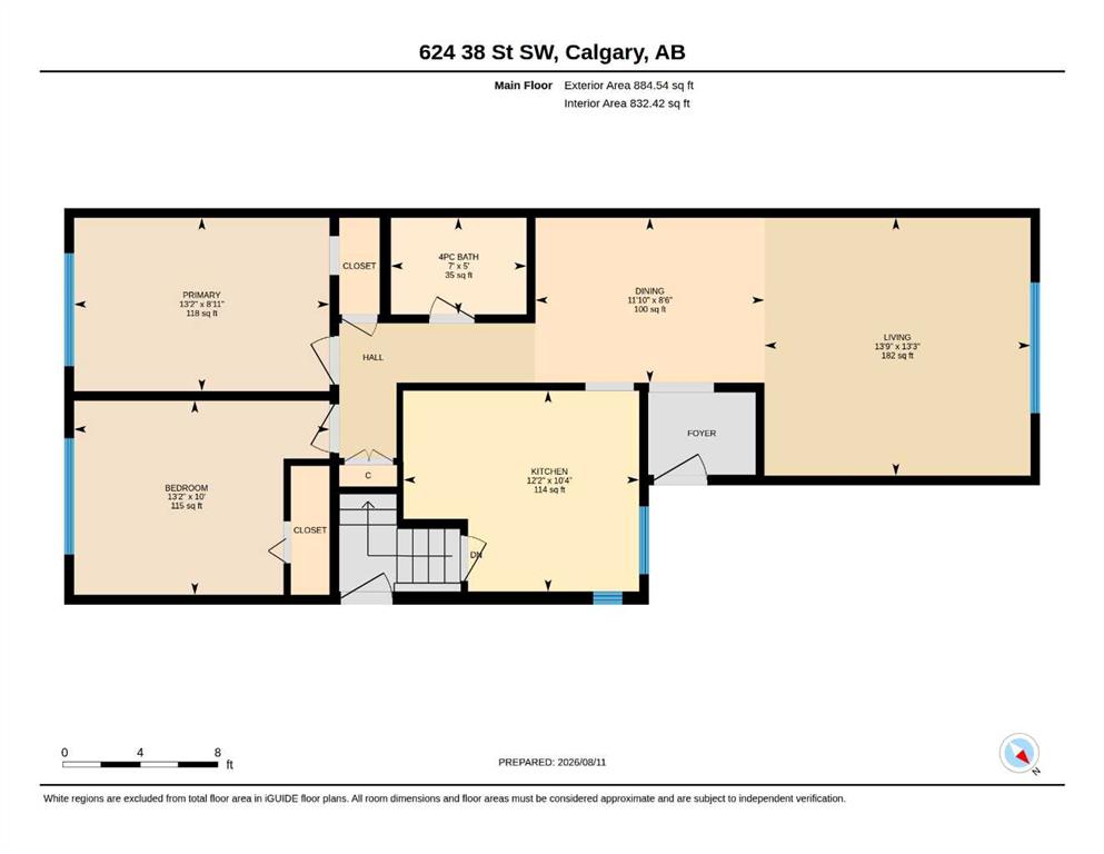 Fourth View of 624 38 Street SW, Spruce Cliff, Calgary, Alberta, T3C 1T2