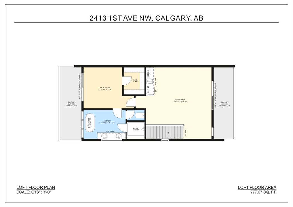 Fifth View of 2413 1 Avenue NW, West Hillhurst, Calgary, Alberta, T2N0B9