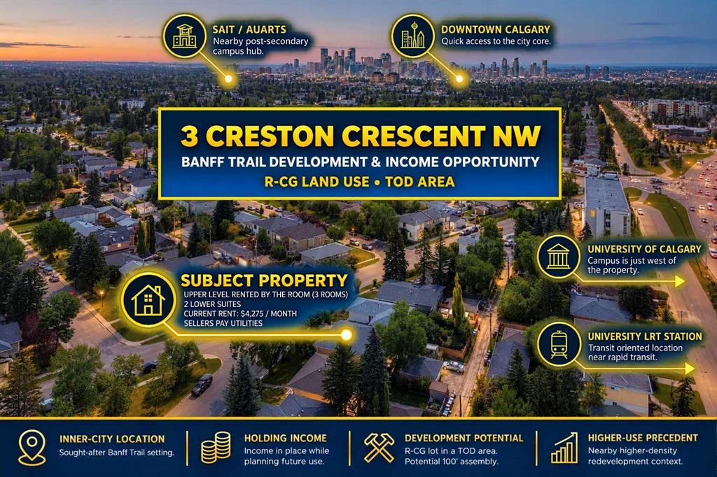 Third View of 3 Creston Crescent NW, Banff Trail, Calgary, Alberta, T2M 4J9