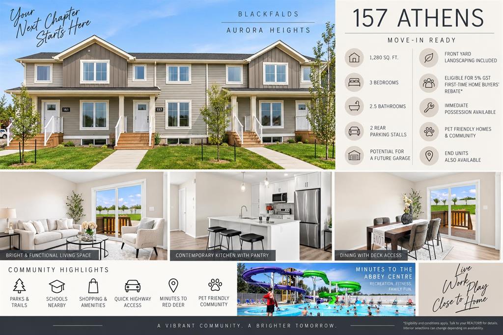 Third View of 157 Athens Road , Aurora, Blackfalds, Alberta, T4M 0Y6