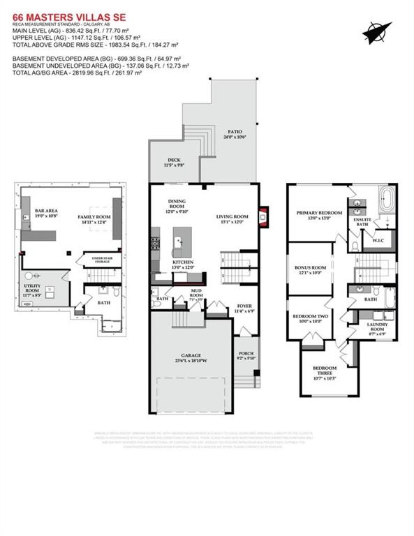 Third View of 66 Masters Villas SE, Mahogany, Calgary, Alberta, T3M 2N4