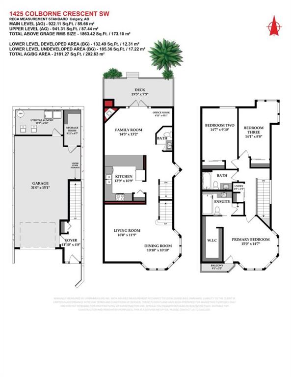 Fifth View of 1425 Colborne Crescent SW, Upper Mount Royal, Calgary, Alberta, T2T 0R4