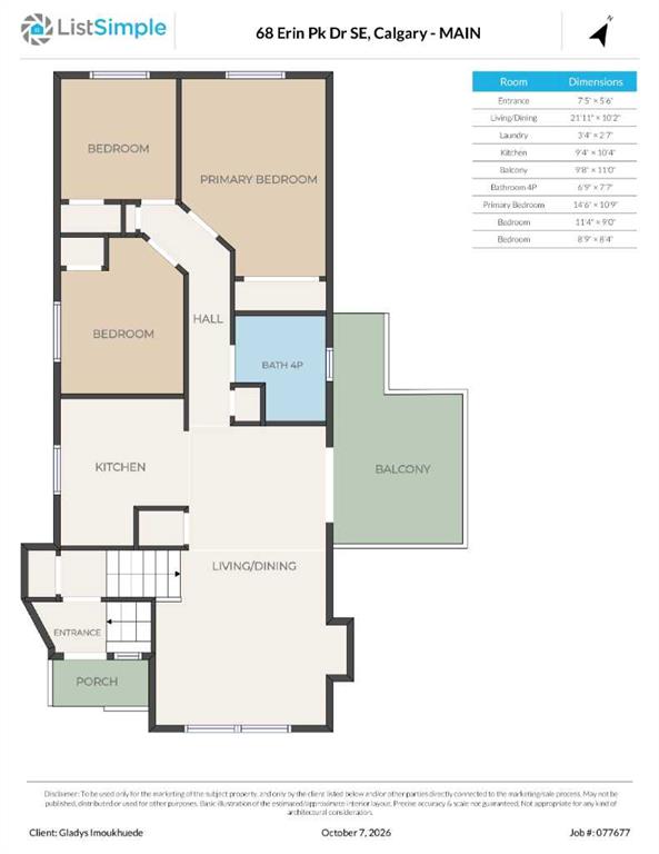 Third View of 68 Erin Park Drive SE, Erin Woods, Calgary, Alberta, T2B 2Z9