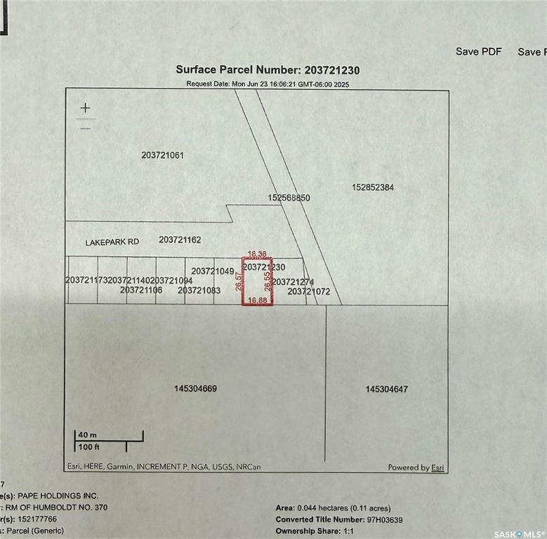 Second View of 19 Lakepark Road, Humboldt Rm No. 370, Saskatchewan, S0K 2A0