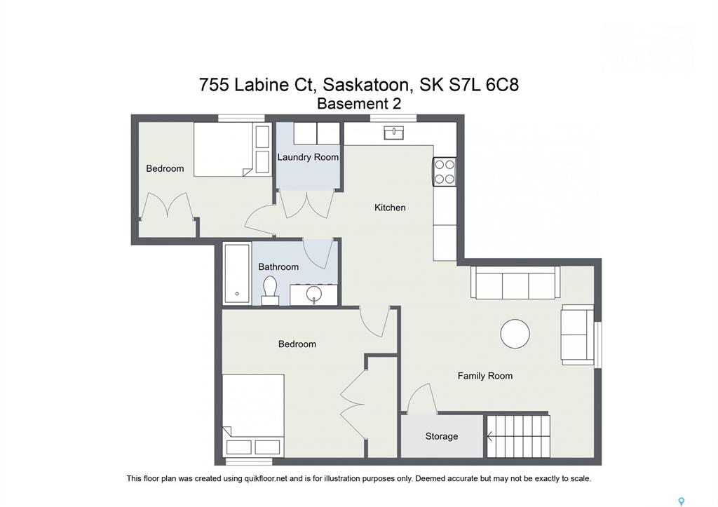 Fifth View of 755 Labine Court, Kensington, Saskatoon, Saskatchewan, S7L 6C8