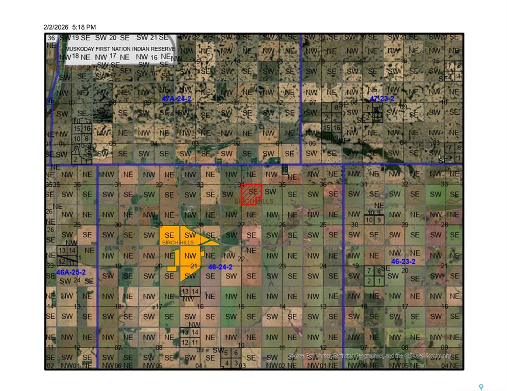 Second View of Olsen quarter, Birch Hills Rm No. 460, Saskatchewan, S0K 0G0