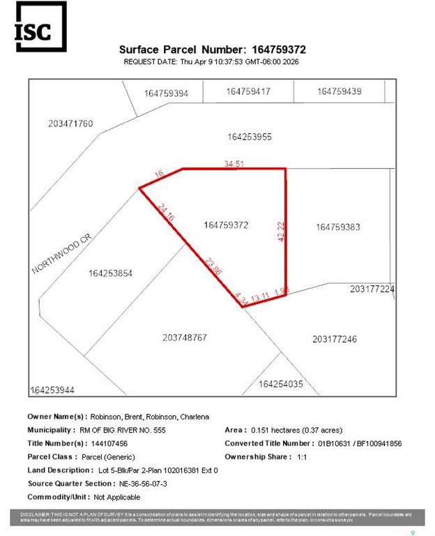 Lot 5 blk 2 Northwood Crescent, SK032262, Saskatchewan,