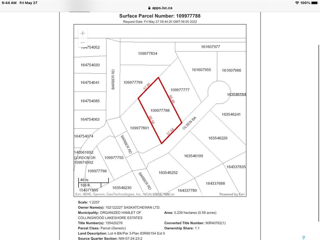 Fifth View of 3 Olsen Bay, Collingwood Lakeshore Estates (Mckillop Rm No. 220), Mckillop Rm No. 220, Saskatchewan, S0G 4L0