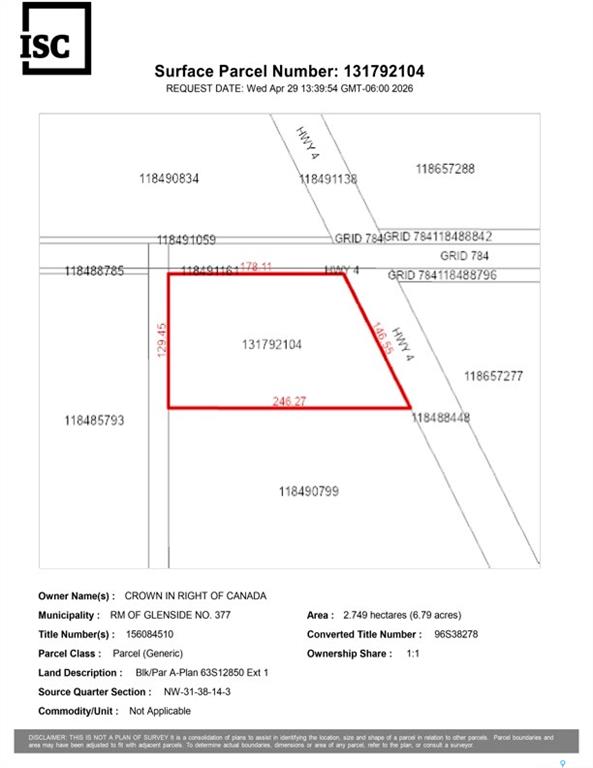 RM of Glenside 6.79 Acres, SK040336, Saskatchewan,
