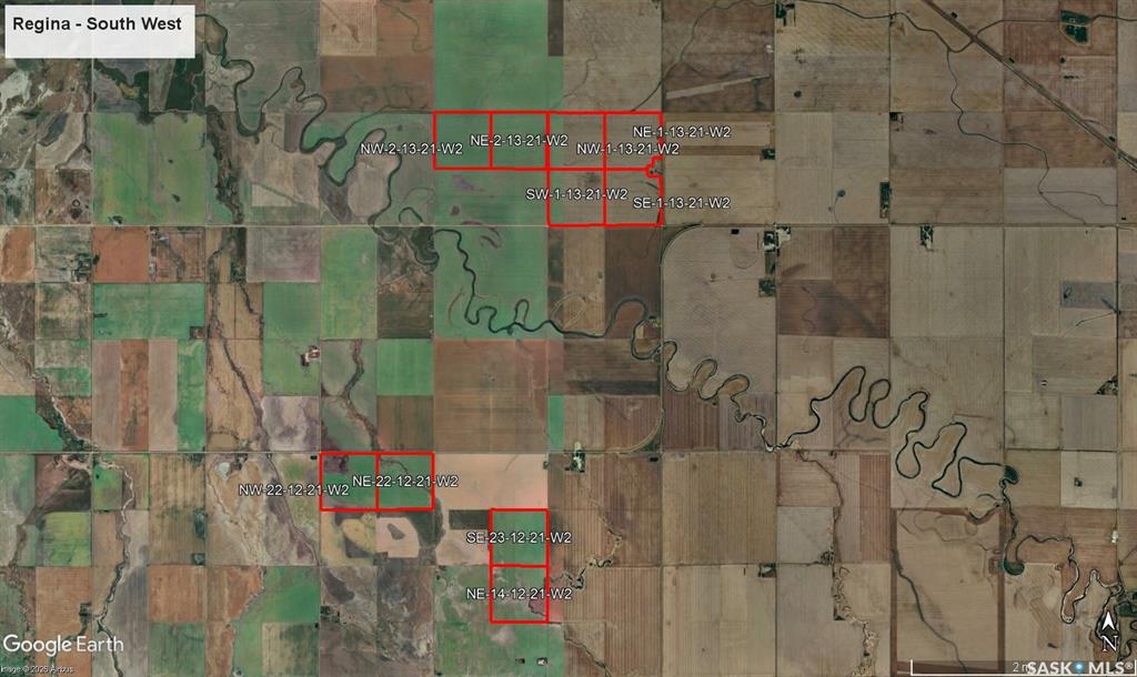 Regina SW 1,582 acres Grain Farmland MFL, SK041340, Saskatchewan,