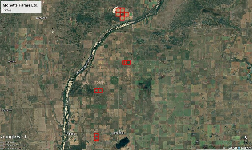Outlook 1,851 acres of Irrigation Farmland (MFL), SK041349, Saskatchewan,
