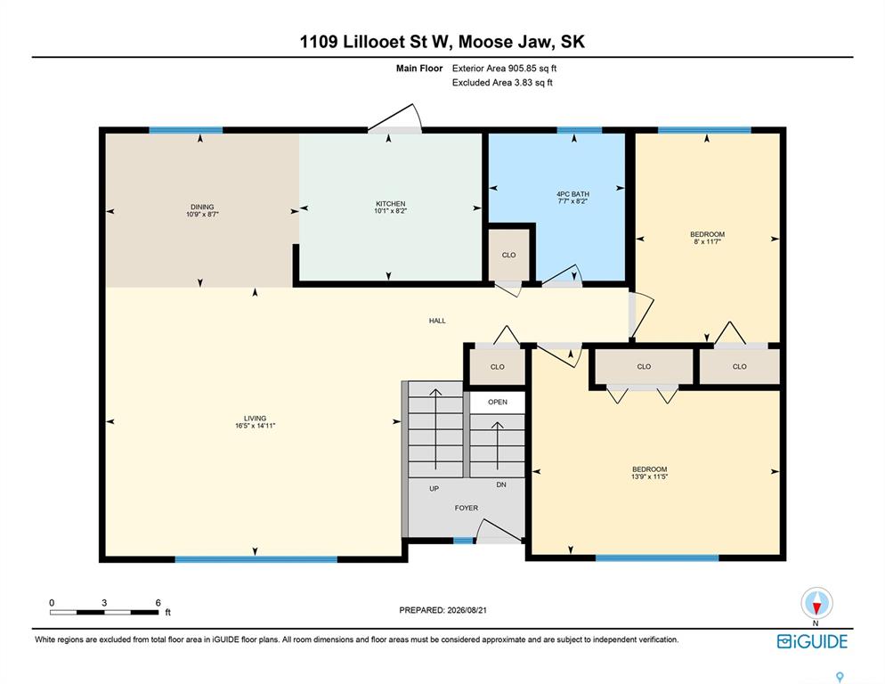 Second View of 1109 Lillooet Street W, Westmount/Elsom, Moose Jaw, Saskatchewan, S6H 5A2