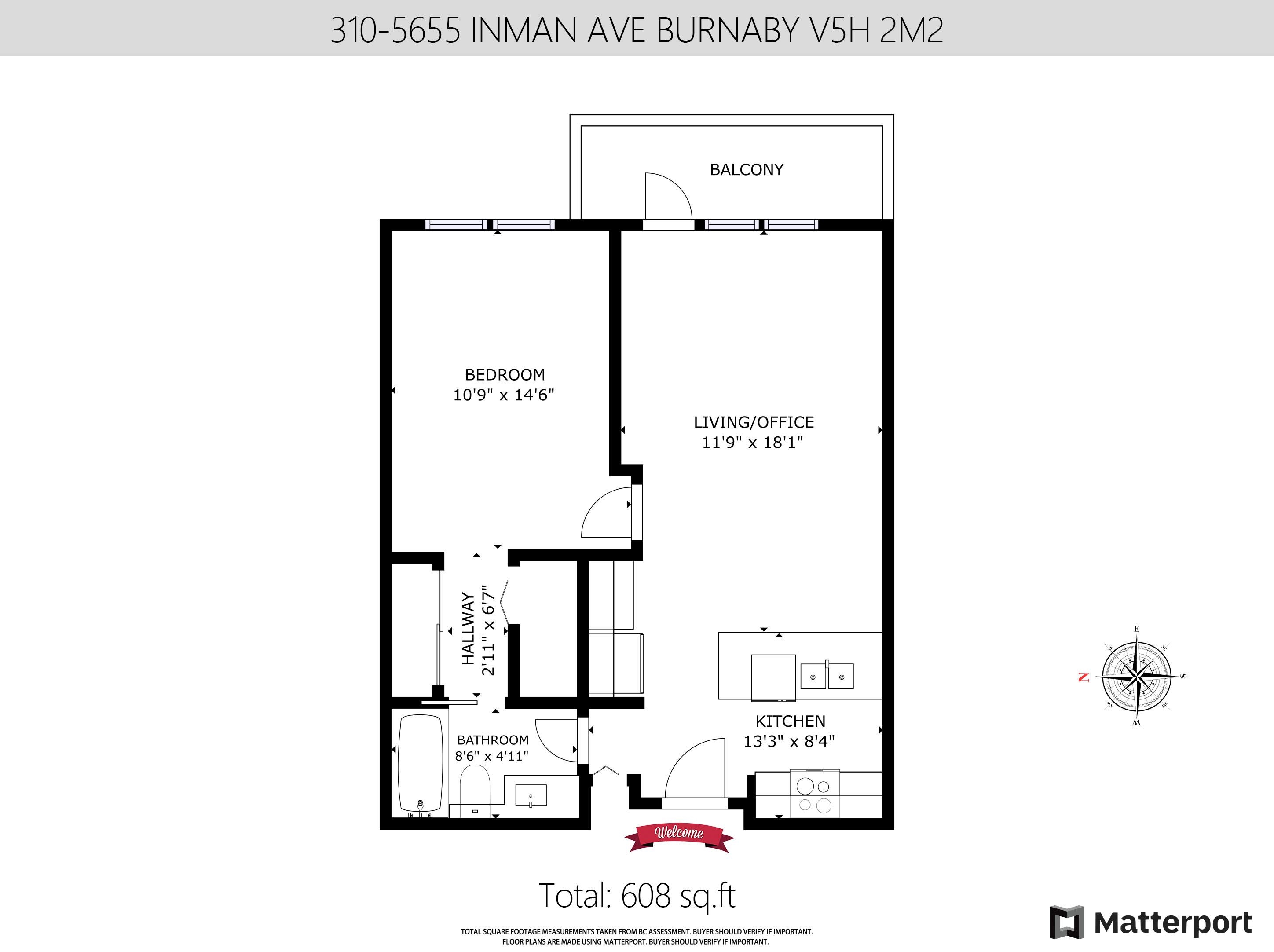 310 5655 INMAN AVENUE, R3026755, BC,