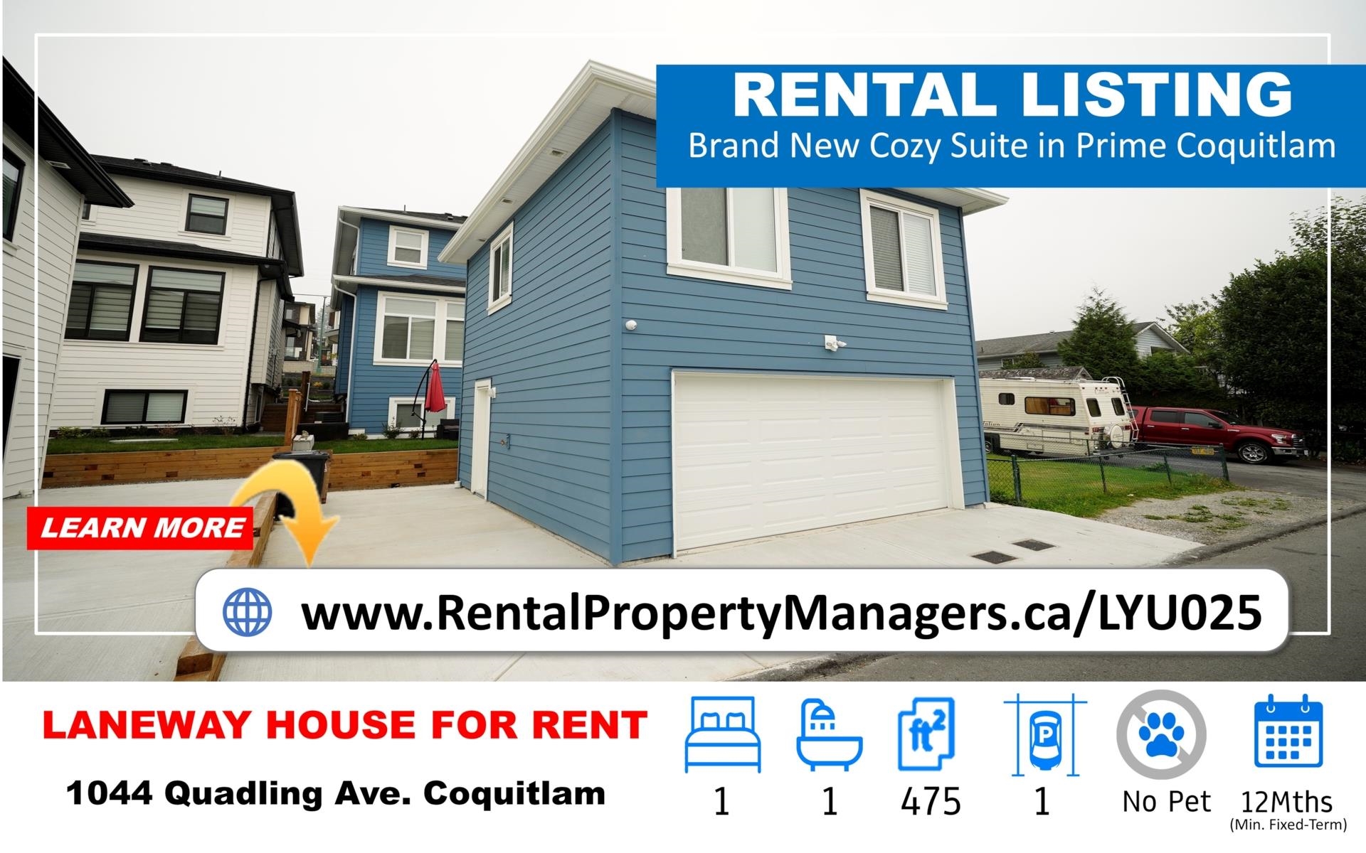 Laneway 1044 QUADLING AVENUE, R3056080, BC,