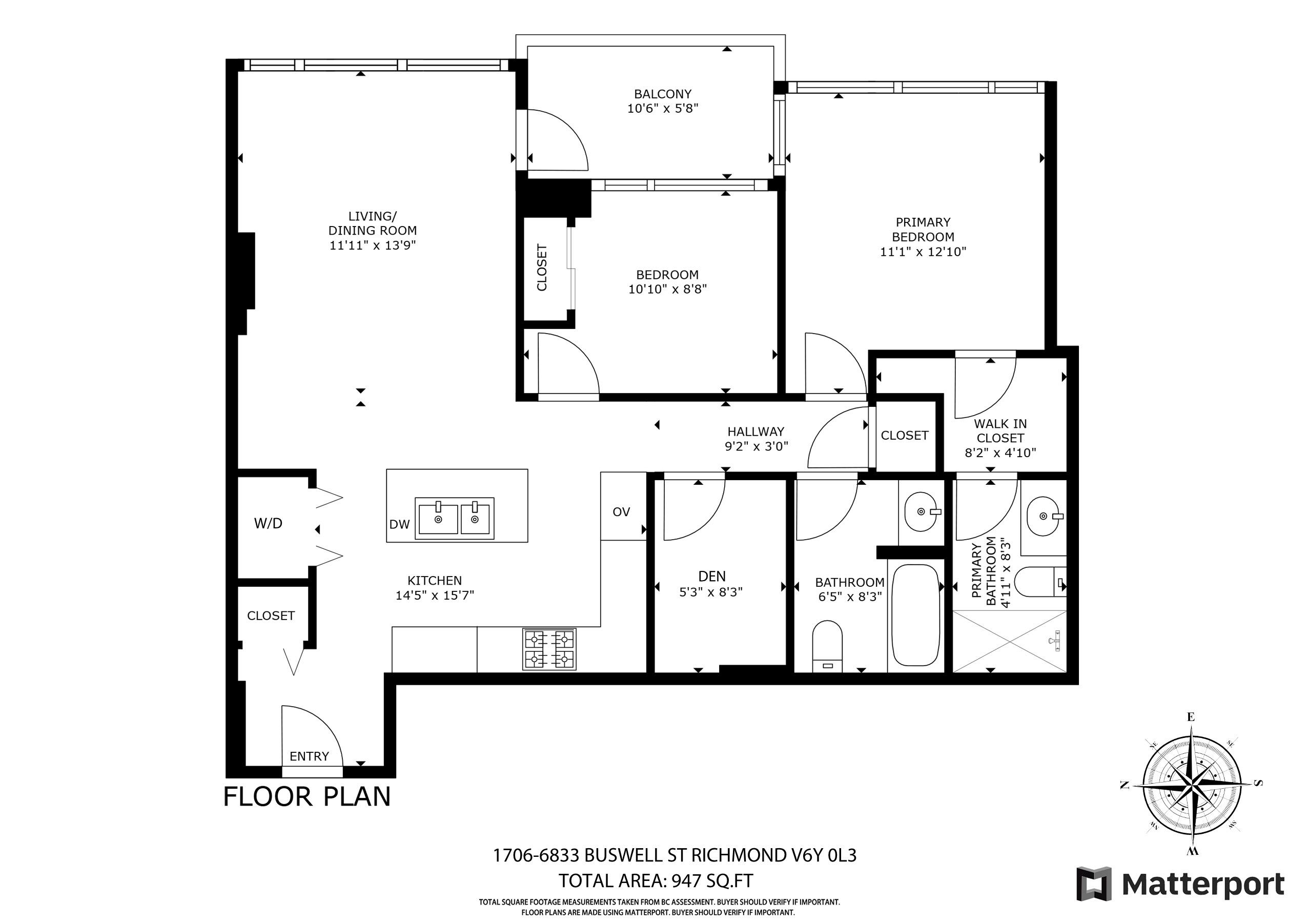 1706 6833 BUSWELL STREET, R3075526, BC,