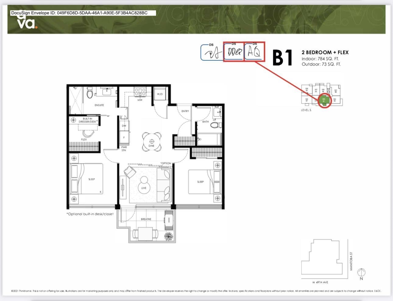 MLS® listing #R3085210 for sale located at 503 6485 MANITOBA STREET