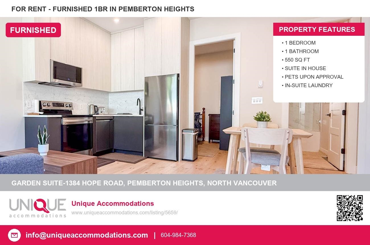 GARDEN SUITE-1384 HOPE ROAD, North Vancouver BC V7P 1W7, R3157103, BC,
