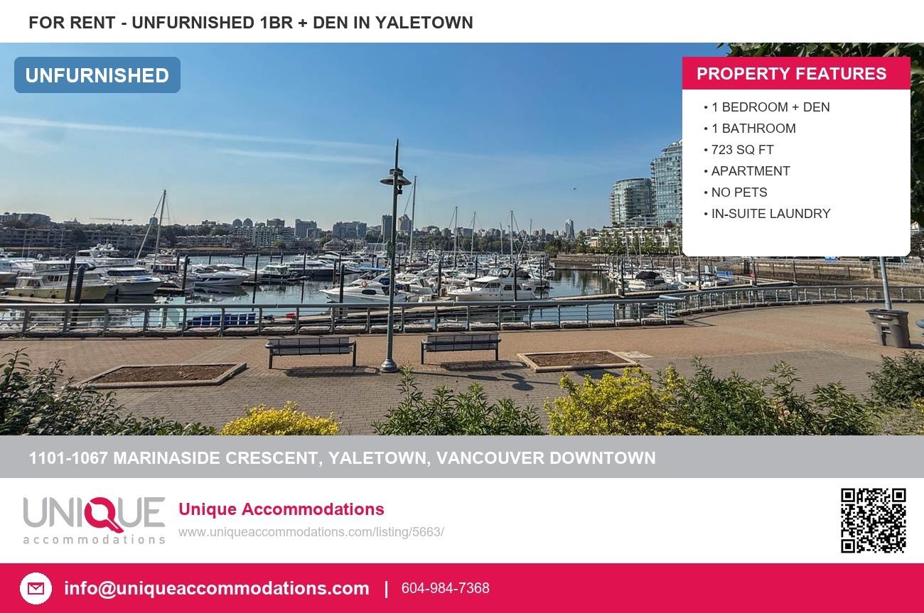 1101 1067 MARINASIDE CRESCENT, R3159251, BC,