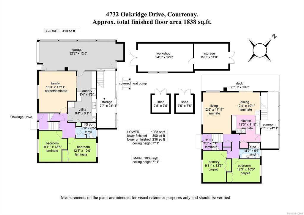 Second View of 4732 Oakridge Dr, Courtenay, BC, V9N 6A8