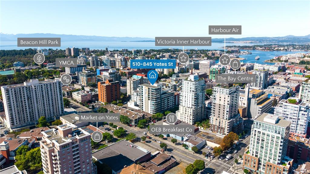 Fourth View of 845 Yates St, The Wave, Victoria, BC, V8W 4A3