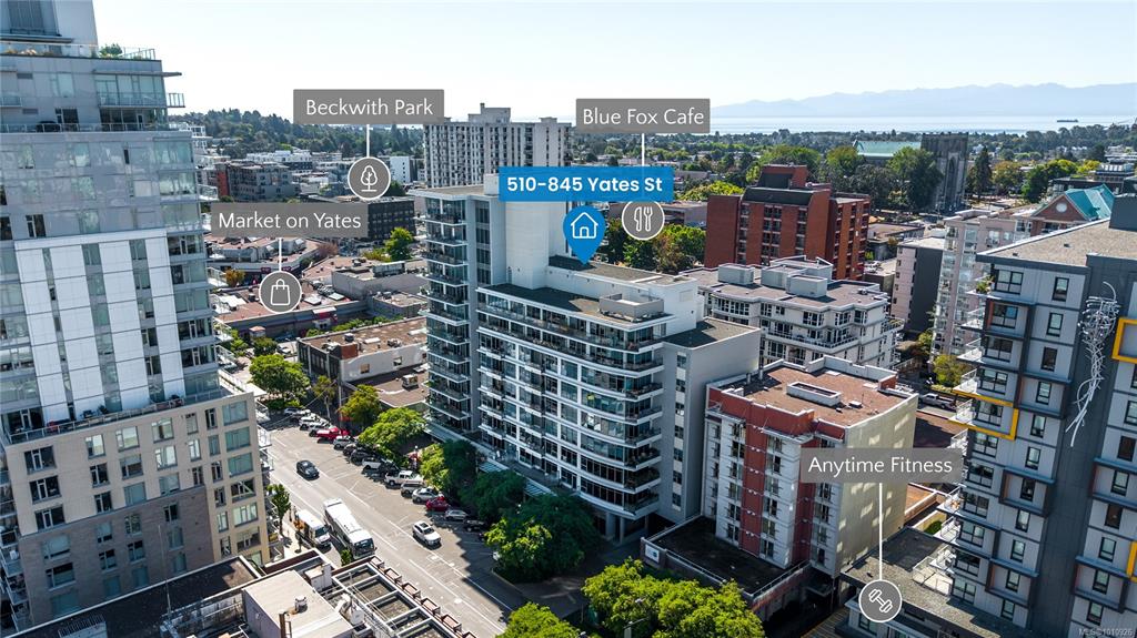 Fifth View of 845 Yates St, The Wave, Victoria, BC, V8W 4A3