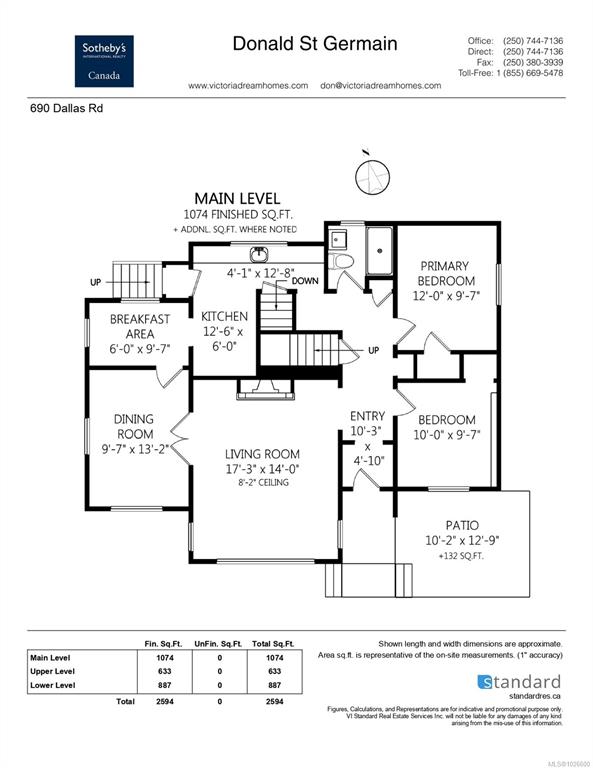 Third View of 690 Dallas Rd, Victoria, BC, V8V 1B7