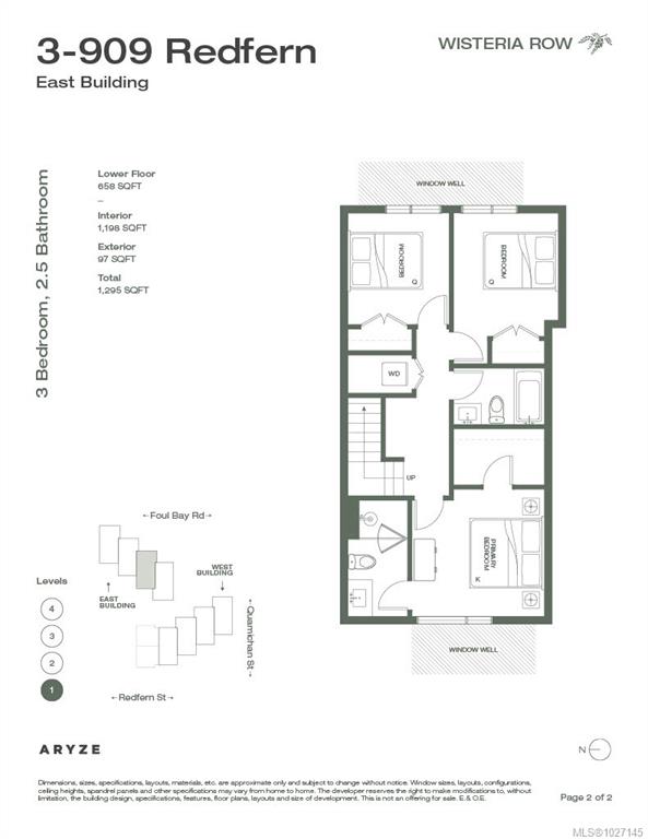 Fourth View of 909 Redfern St, Wisteria Row, Victoria, BC, V8S 4G6