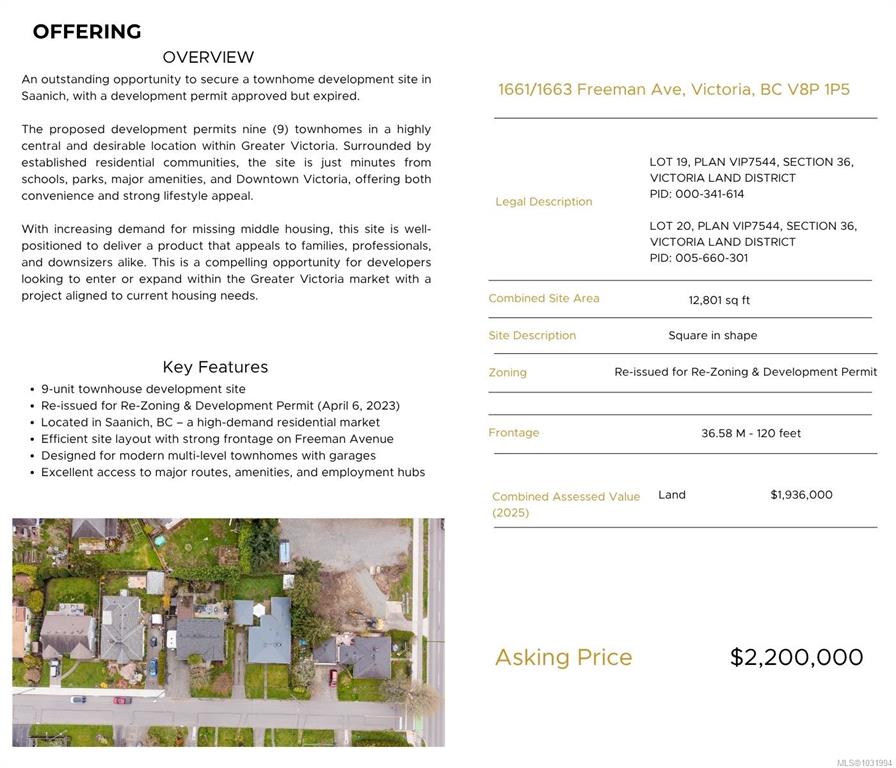 Fourth View of 1661 1663 Freeman Ave, Saanich, BC, V8P 1P5