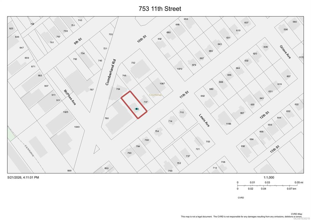 Fifth View of 753 11 Th St, Courtenay, BC, V9N 1T3