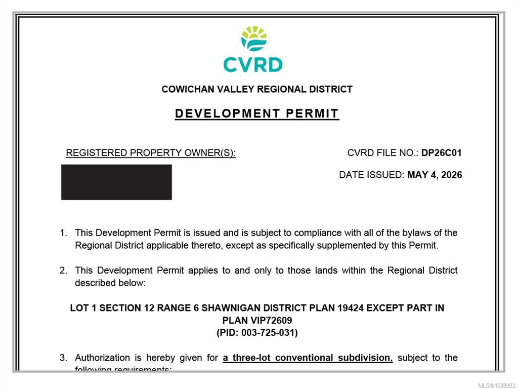 Third View of 1405 Fisher Rd, Cobble Hill, BC, V8H 0H7