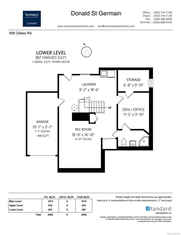 Fifth View of 690 Dallas Rd, Victoria, BC, V8V 1B7
