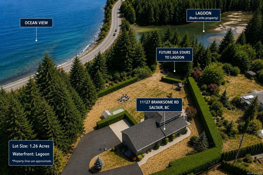 Second View of 11127 Branksome Rd, Saltair, BC, V9G 1Y8