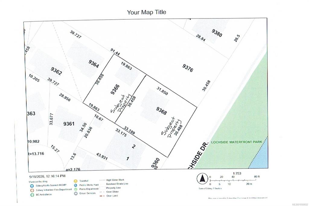 Second View of 9366 Lochside Dr, Sidney, BC, V8L 1N7